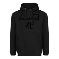 Black pro vaccination Heavyweight Hoodie - artisFamous