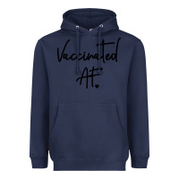 Navy pro vaccination Heavyweight Hoodie - artisFamous