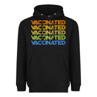 Black vaccinated retro Heavyweight Hoodie - artisFamous