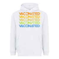 White vaccinated retro Heavyweight Hoodie - artisFamous