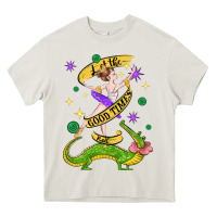 Cream let the good times roll (2) Heavy Core Tee - CowGirlArtShop