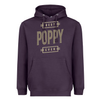 Plum Mens Best Poppy Ever | Poppy Gift Heavyweight Hoodie - artisFamous