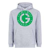 Heather Grey Greensleeves Records Heavyweight Hoodie - artisFamous