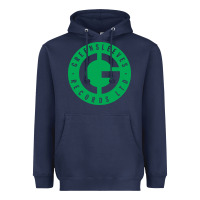 Navy Greensleeves Records Heavyweight Hoodie - artisFamous