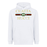 White chatta hucci Heavyweight Hoodie - artisFamous
