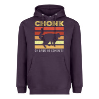 Plum chonk cat funny cat meme cat dad cat mom Heavyweight Hoodie - artisFamous