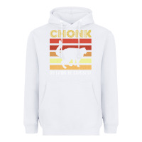 White chonk cat funny cat meme cat dad cat mom Heavyweight Hoodie - artisFamous