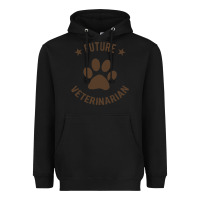 Black future veterinarian Heavyweight Hoodie - artisFamous