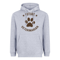 Heather Grey future veterinarian Heavyweight Hoodie - artisFamous
