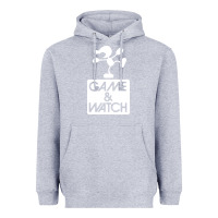 Heather Grey game & watch tribute Heavyweight Hoodie - artisFamous