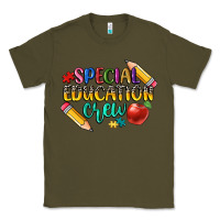 Army Green special education crew Classic Tee - CowGirlArtShop