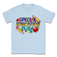 Dusty Blue special education crew Classic Tee - CowGirlArtShop