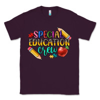 Plum special education crew Classic Tee - CowGirlArtShop
