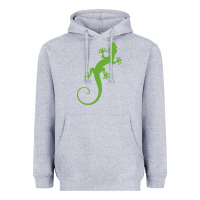 Heather Grey gecko reptile Heavyweight Hoodie - artisFamous