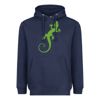 Navy gecko reptile Heavyweight Hoodie - artisFamous