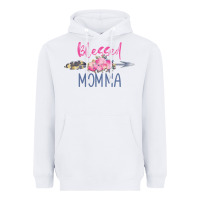 White blessed momma Heavyweight Hoodie - artisFamous