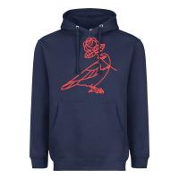 Navy democratic socialists of america Heavyweight Hoodie - artisFamous