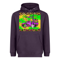 Plum mardi gras gnome truck Heavyweight Hoodie - JahusDesignShop
