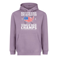 Lavender back to back undefeated world war champs Heavyweight Hoodie - artisFamous