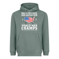 Sage back to back undefeated world war champs Heavyweight Hoodie - artisFamous