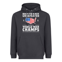Smoke back to back undefeated world war champs Heavyweight Hoodie - artisFamous