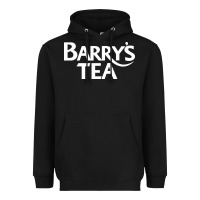 Black barry's tea graphic Heavyweight Hoodie - artisFamous