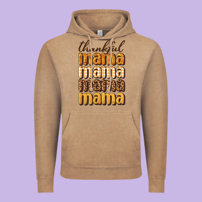 Thankful Mama Vintage Hoodie Designed By Bundleandbundleshop