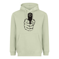 Matcha hands up pistol Heavyweight Hoodie - artisFamous