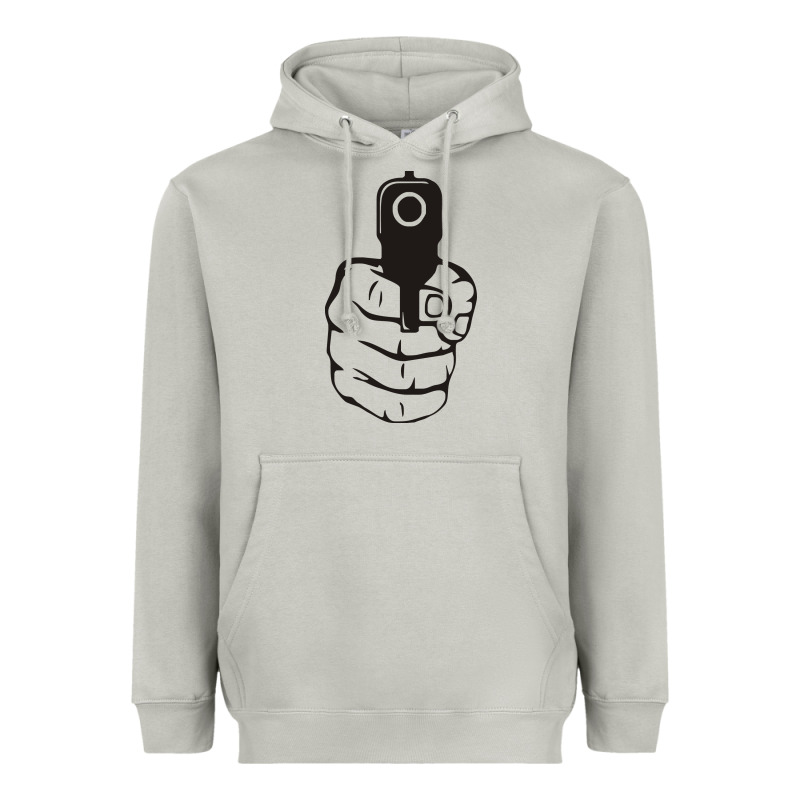 Hands Up Pistol Heavyweight Hoodie by artisFamous | Teevron