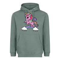 Sage cute unicorn Heavyweight Hoodie - artisFamous