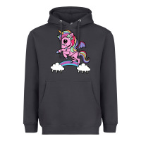 Smoke cute unicorn Heavyweight Hoodie - artisFamous