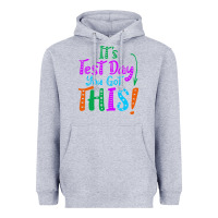 Heather Grey it's test day you got this Heavyweight Hoodie - artisFamous
