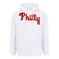 White baseball philly Heavyweight Hoodie - artisFamous