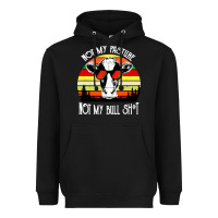 Black vintage not my pasture not my bull cow Heavyweight Hoodie - artisFamous