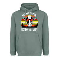 Sage vintage not my pasture not my bull cow Heavyweight Hoodie - artisFamous