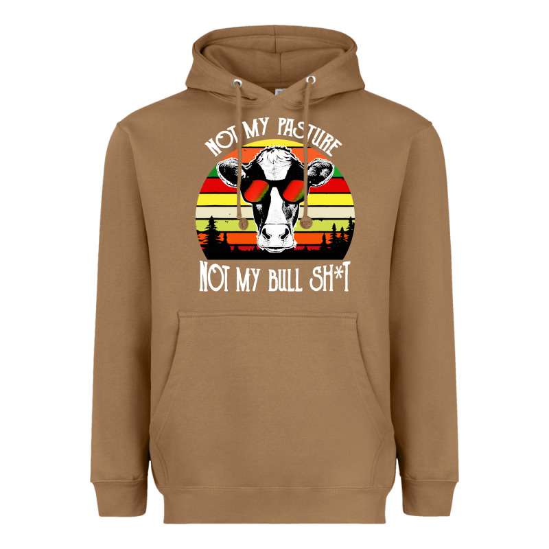Vintage Not My Pasture Not My Bull Cow Heavyweight Hoodie by artisFamous | Teevron