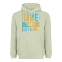 Matcha Live And Let Dive Retro Style Heavyweight Hoodie - artisFamous