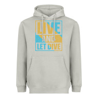 Moon Dust Live And Let Dive Retro Style Heavyweight Hoodie - artisFamous