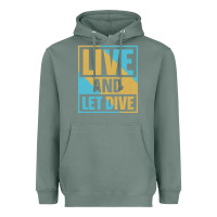 Sage Live And Let Dive Retro Style Heavyweight Hoodie - artisFamous