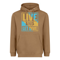 Toasted Coconut Live And Let Dive Retro Style Heavyweight Hoodie - artisFamous