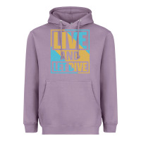 Lavender Live And Let Dive Retro Style Heavyweight Hoodie - artisFamous