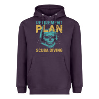 Plum Retirement Plan Scuba Diving Heavyweight Hoodie - artisFamous