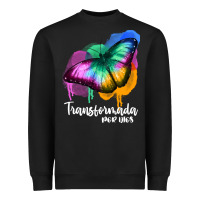 Black transformada por dios Heavyweight Sweatshirt - JahusDesignShop