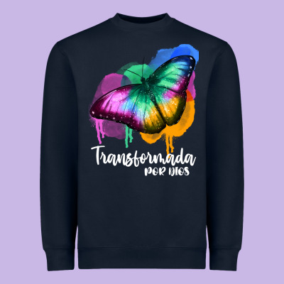 Transformada Por Dios Heavyweight Sweatshirt Designed By Jahusdesignshop