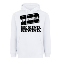 White blockbuster be kind rewind Heavyweight Hoodie - artisFamous