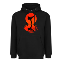 Black karate and kung fu Heavyweight Hoodie - artisFamous