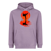 Lavender karate and kung fu Heavyweight Hoodie - artisFamous