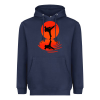 Navy karate and kung fu Heavyweight Hoodie - artisFamous