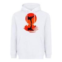 White karate and kung fu Heavyweight Hoodie - artisFamous