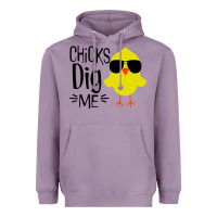 Lavender kids chick dig me christian Heavyweight Hoodie - artisFamous